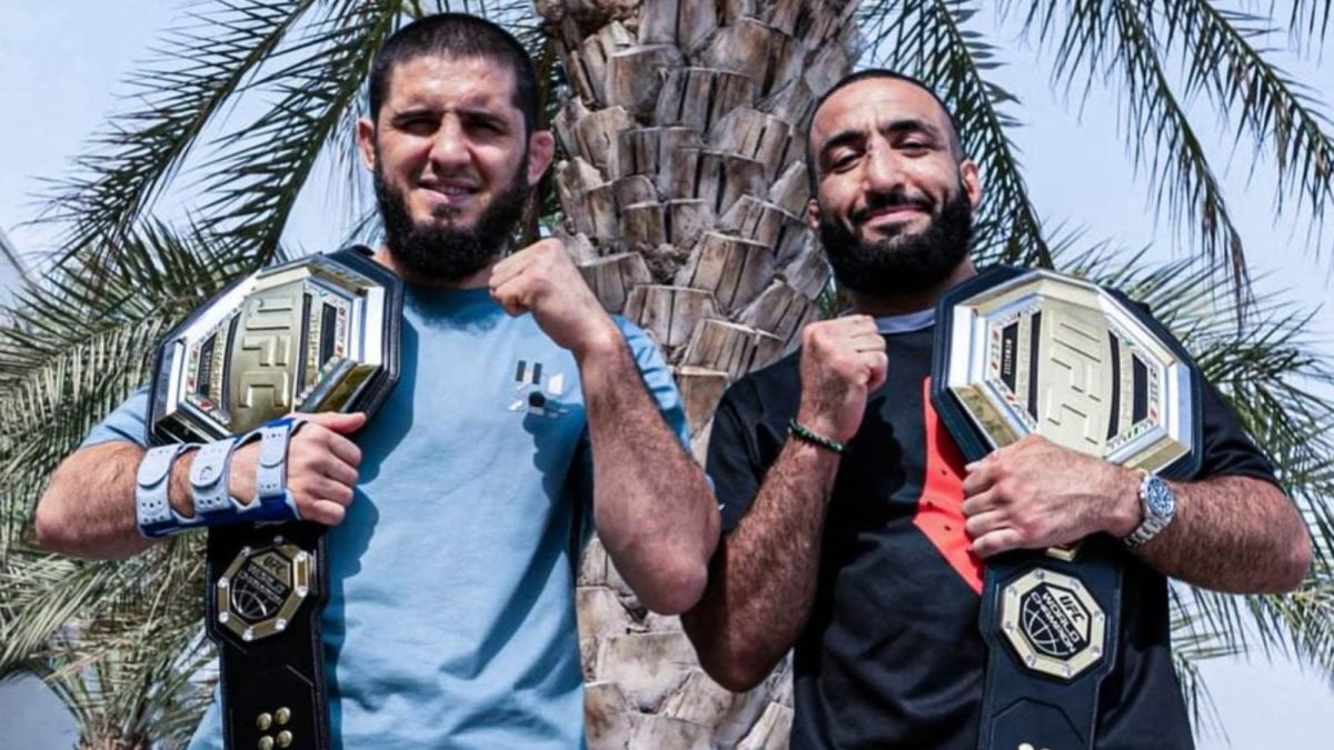 Belal Muhammad and Islam Makhachev 