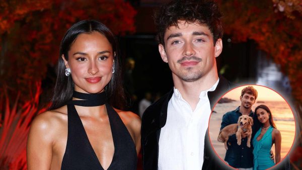 Charles Leclerc and Alexandra Saint Mleux