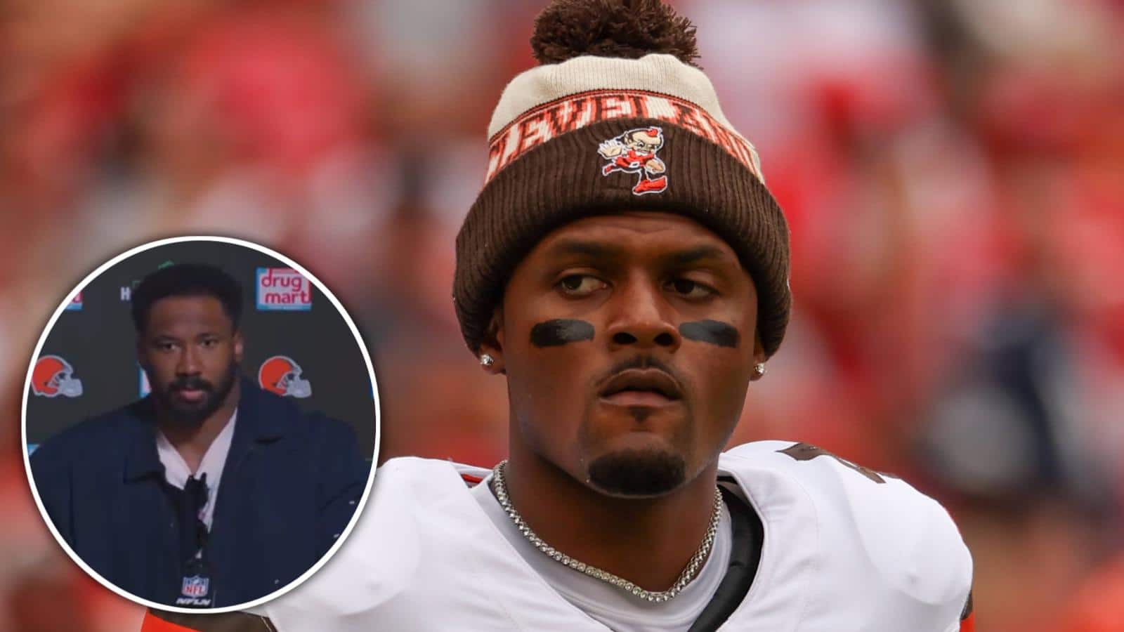 Myles Garrett blasts Browns fans for booing ‘model citizen’ Deshaun Watson post his injury