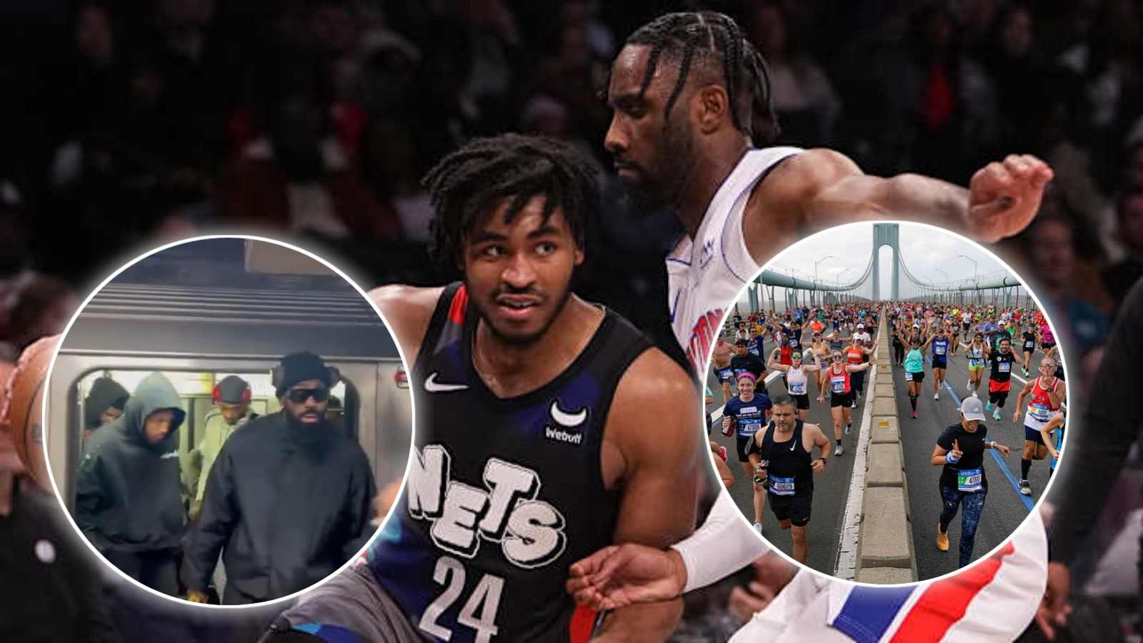 (Video) NYC marathon forces NBA stars to take subway train during Brooklyn Nets game