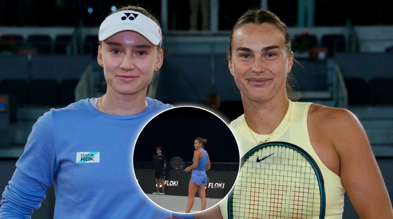 WATCH: Aryna Sabalenka has hilarious reaction when baby starts to cry during her match against Elena Rybakina