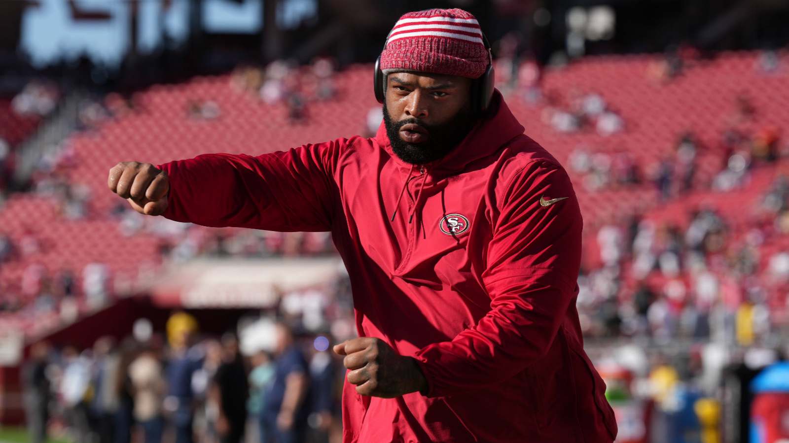 Kyle Shanahan admits 49ers are “negotiating hard” with Trent Williams too amid Brandon Aiyuk contract saga