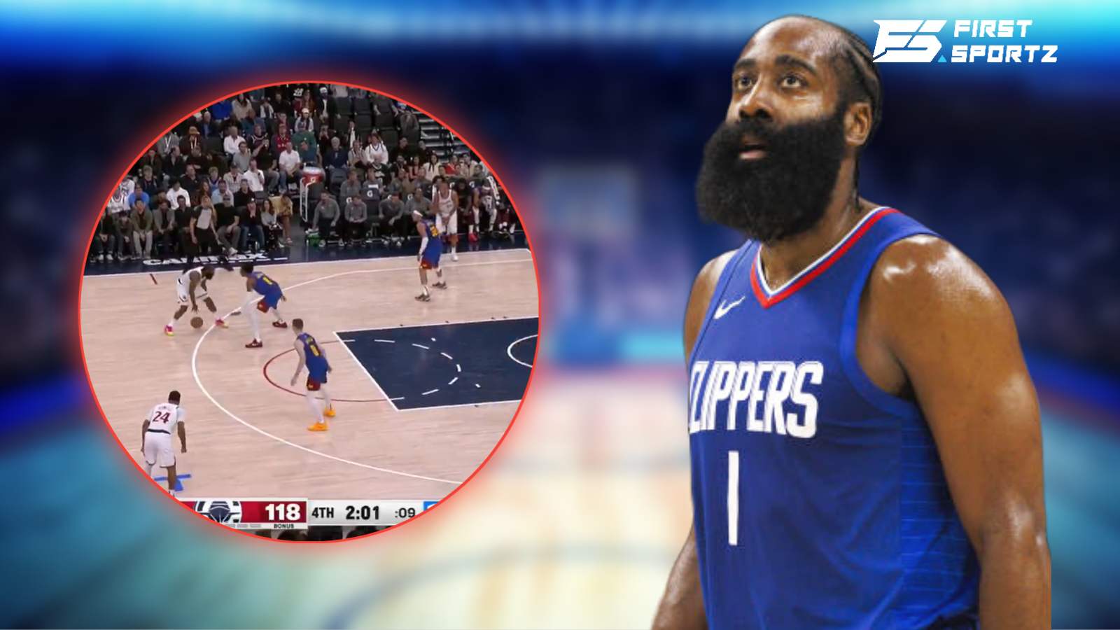 WATCH: ‘Vintage’ James Harden step-back leaves Nuggets player on skates in electric win 