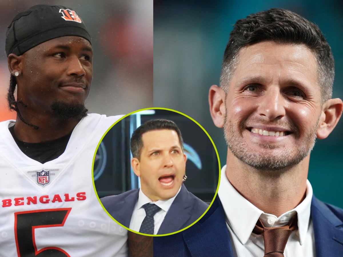 ‘Locked in’ Adam Schefter loses his mind over Dan Orlovsky’s comment about Tee Higgins’ future