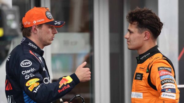 Max Verstappen and Lando Norris