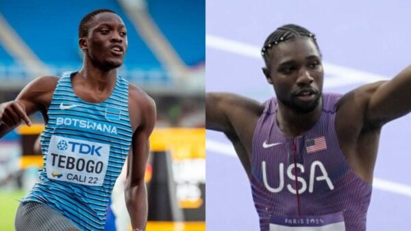 Noah Lyles and Letsile Tebogo