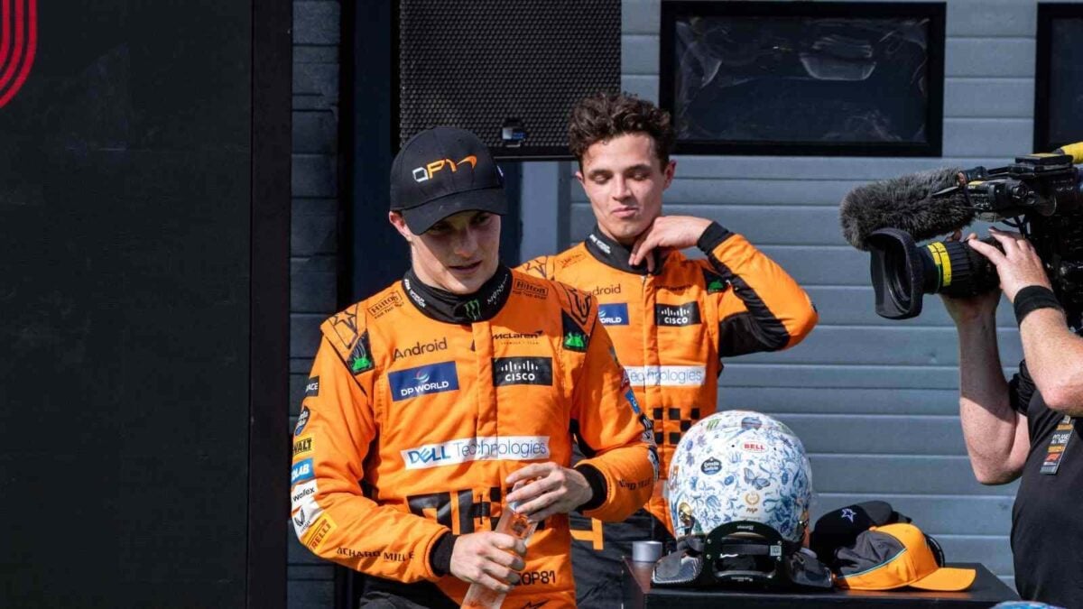 Oscar Piastri and Lando Norris (via IMAGO)