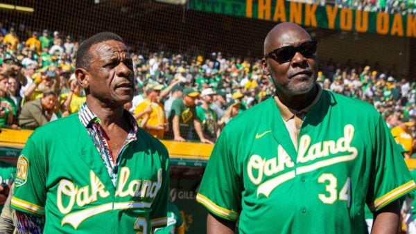 Rickey Henderson and Dave Stewart