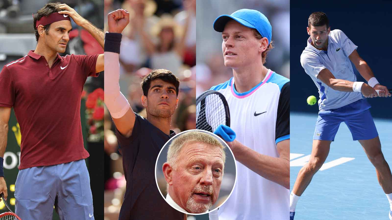 Boris Becker finds Roger Federer and Novak Djokovic’s replacements in Carlos Alcaraz and Jannik Sinner