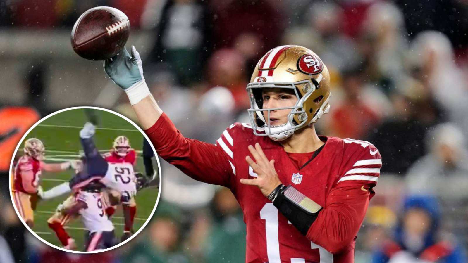 (Video) Brock Purdy shakes off brutal Bears tackle to lead the 49ers to a resounding victory in Week 14